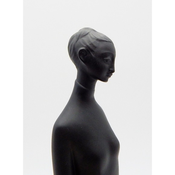 Royal Doulton Tranquility Figurine Black HN2426 12 Inch England Porcelain - Picture 11 of 13